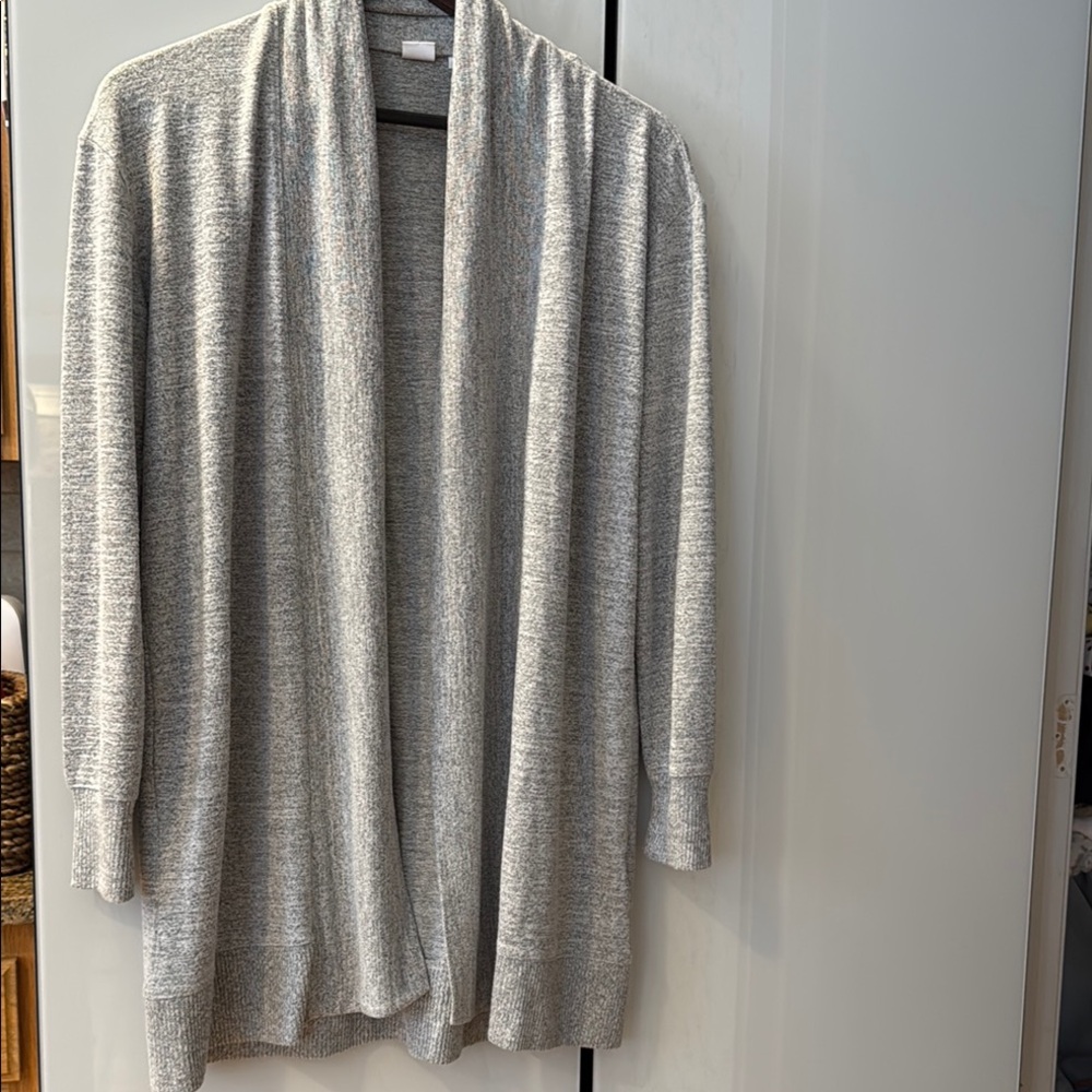 GAP Gray Open-Front Cardigan Sweater
